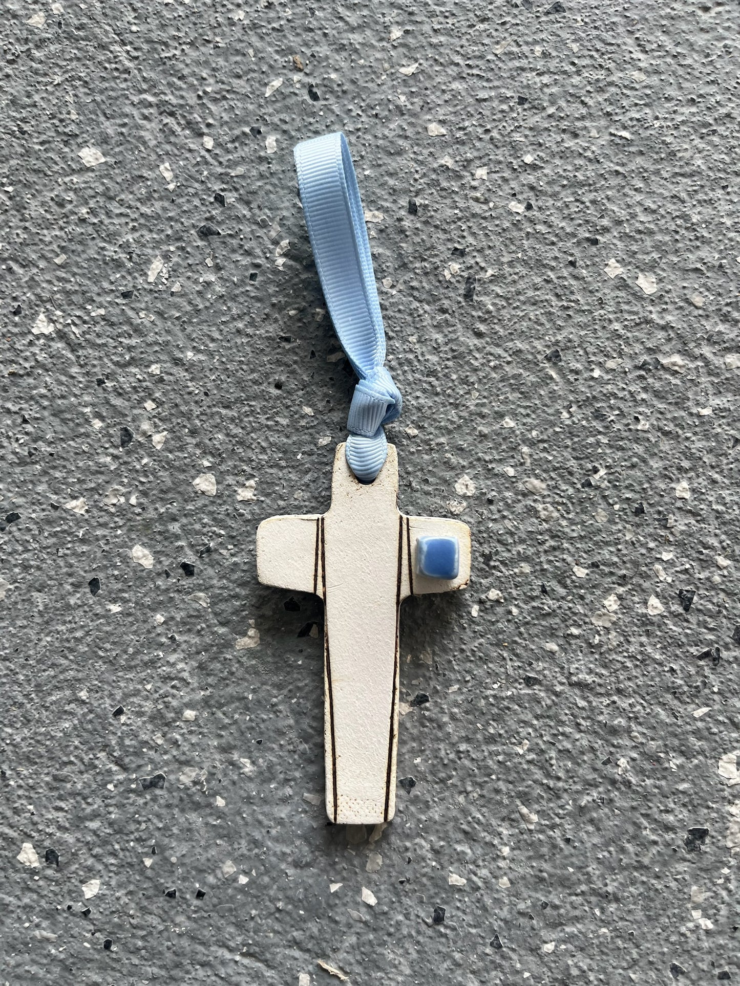 Small Black Pinstripe Crosses