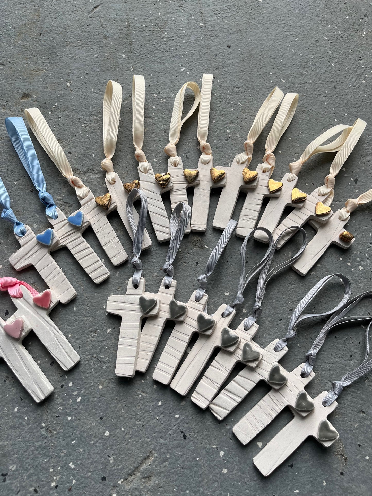 Small White Emblem Crosses