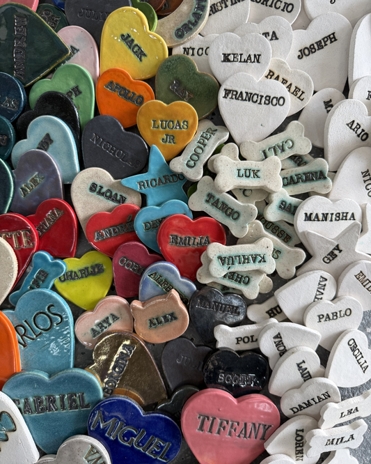 B&W Name Charms