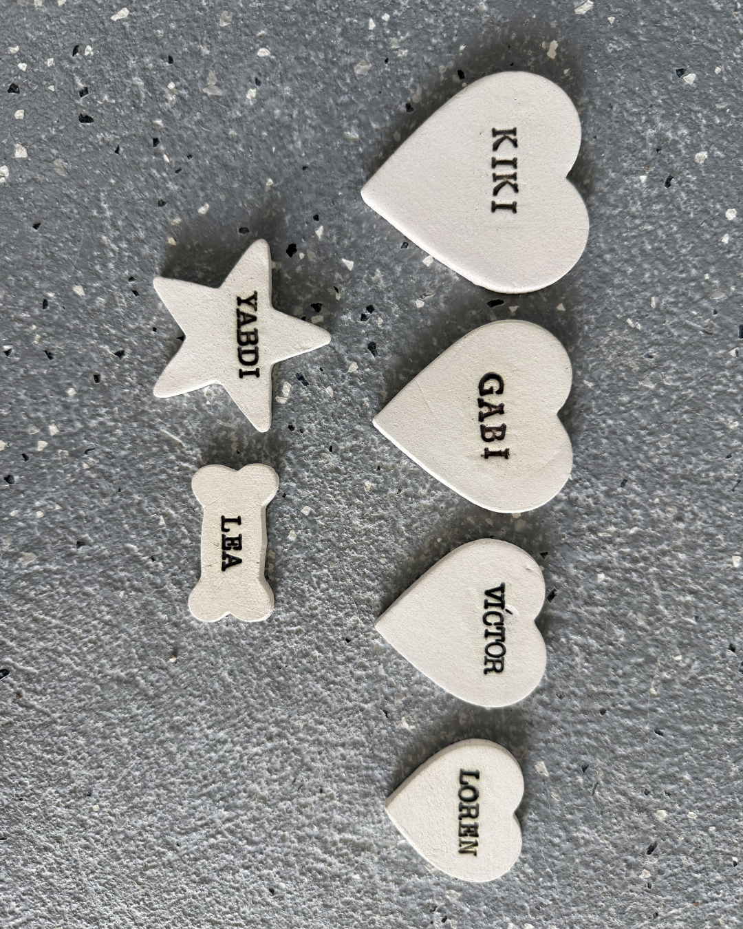 B&W Name Charms